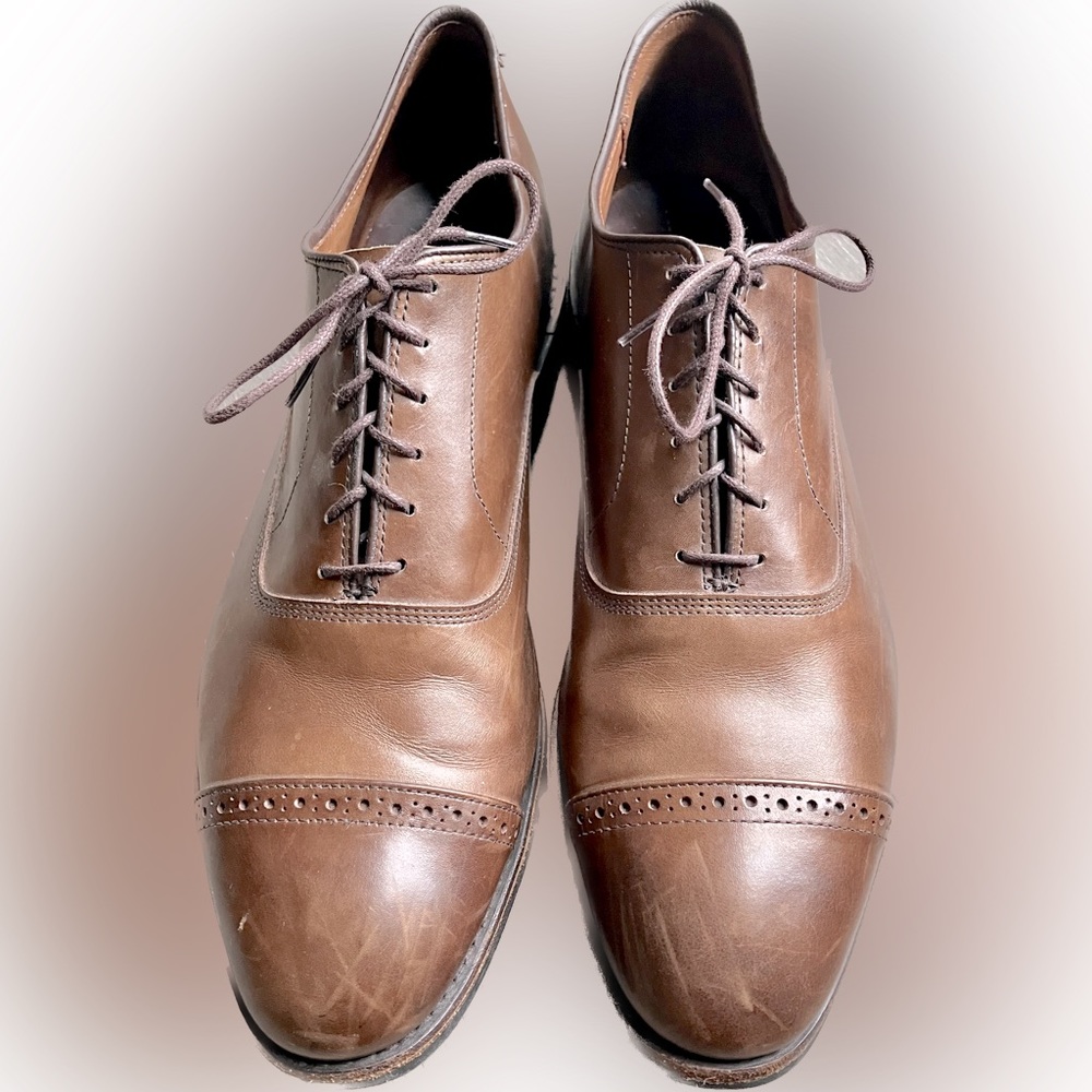 Allen Edmonds Fifth Avenue Cap Toe w/ Dainite Sole - Size 13D in Coffee
